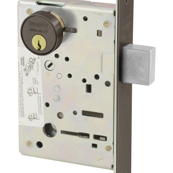 Sargent 822110B Single Cylinder Mortise Deadlock Oil Rubbed Bronze 822110B - main